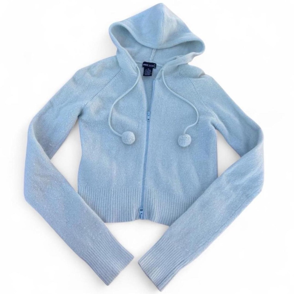 Y2K Wet Seal Angora Zipup
